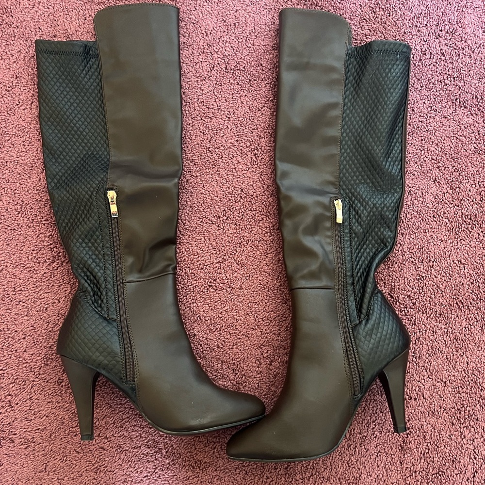 GC Brown/Black  Boots Over The Knee